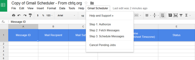 Authorize Schedule Emails in Gmail